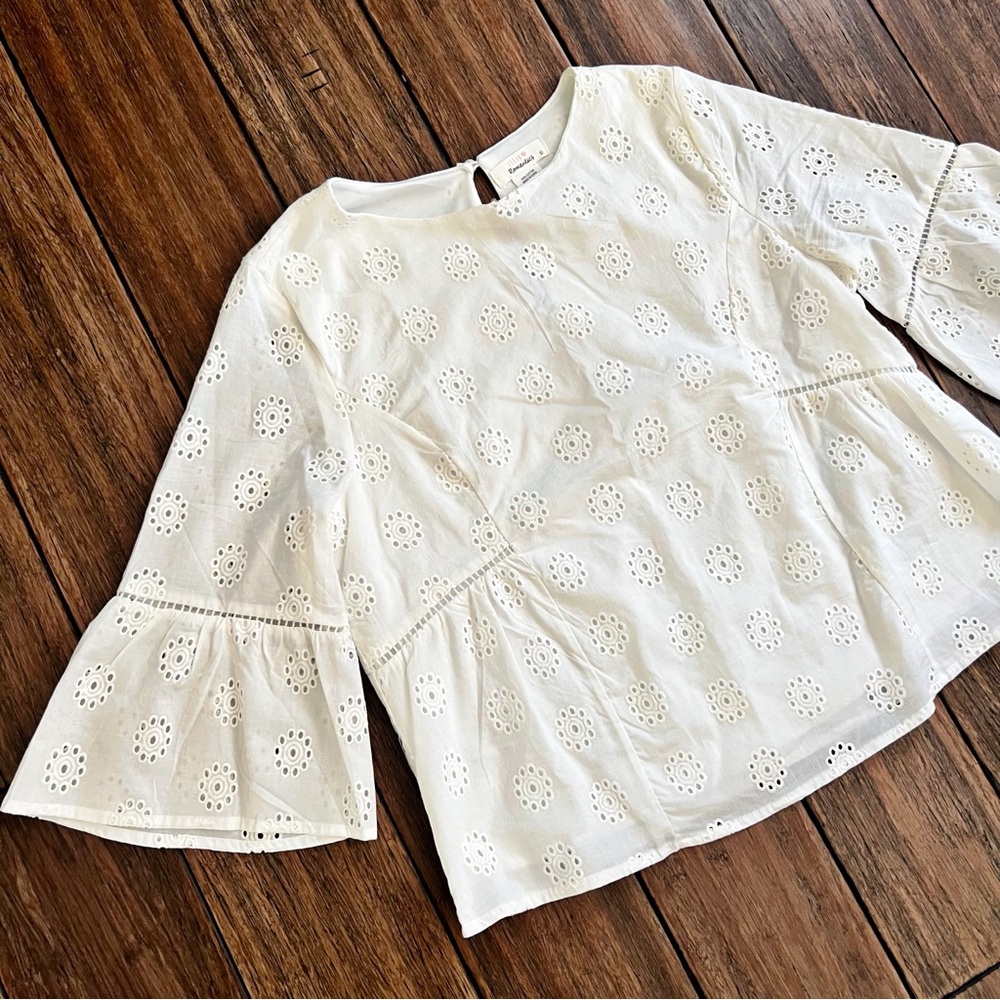 URBAN Romantics White Eyelet Top